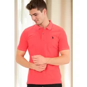 T9561 DEWBERRY MENS TSHIRT-POMEGRANATE