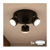 Brilagi - LED RGB prigušiva spot svetiljka MONO 3xGX53/14W/230V Wi-Fi Tuya crna