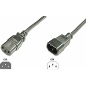 napajalni kabel podaljšek 220V EURO 5m  C14 - C13 M/Ž