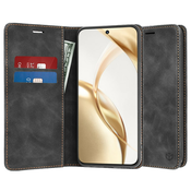 Techsuit Confy Cover preklopna torbica za Honor 200 – črna