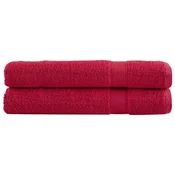 Vidaxl Premium brisače SOLUND 2 kos rdeča 80x200 cm 600 g/m2