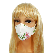 Cotton veil with Numoco flower print
