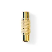 Nedis Mono zvočni adapter | RCA Hona | RCA Hona | Guldplaterad | Rak | Kovina | Kovina | Kovina | 1 kos | Zaklepanje