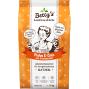 Bettys Landhausküche Suha mačja hrana Adult - piščenc in raca - 1,40 kg