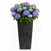 shumee Porto črn betonski cvetlični lonček v75x39,6x39,6 cm