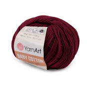 Pletena preja Baby Cotton 50 g - (428) bordo