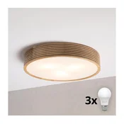 Brilagi - LED plafonsko svetlo CARVALHO MODERN 3xE27/60W/230V precnik 47,5 cm hrast