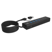 IcyBox Hub ib-hub1737-c3 7-vratni USB 3.2 gen 1 hub, 3x USB tip C, 4x USB tip A