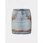 KOROSHI Krilo moder denim/svetlo rjava/oliva/živo rdeča