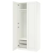 PAX / GULLABERG Kombinacija garderobera, bela/bela, 100x60x236 cm