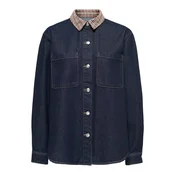 ONLY Bluza ONLVera bež/temno modra/rdeča