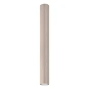 SOLLUX lighting Moderna stropna svetilka, taupe, okrogla, valovita, cev, 60 cm, 1xGU10 10W, KARBON, Sollux Lighting