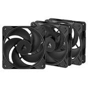ARCTIC P12 PRO Reverse schwarz 3er-Pack | Gehäuselüfter