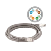 Patch kabel F/UTP kat 5e PVC 10,0 m siv ALANTEC
