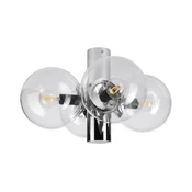 Plafonska lampa SFERIO 4xE14/5W/230V sjajni hrom/prozirno staklo