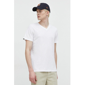 Pamucna majica Superdry za muškarce, boja: bijela, bez uzorka