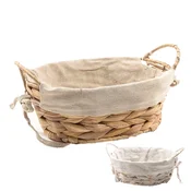 MHOME Košara iz bananinih listov 26x20xh10cm/ovalna/več barv/tekstil