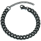 Zapestnica na roko Toby - črna / 18+5cm / 7mm KP34807