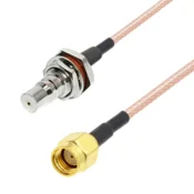 shumee Pigtail QMA vtičnica BH/SMA-RP vtič RG316 20cm