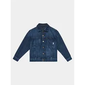 Tommy Hilfiger Jeans jakna Oversized Trucker Bleach KB0KB08135 Modra Regular Fit