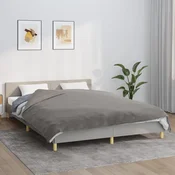 vidaXL vidaXL Obtežena odeja s prevleko siva 200x220 cm 13 kg blago, (20769046)