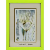 Karako Foto okvir 15x21 cm, plastika, namizni, stenski, 10-A zelen