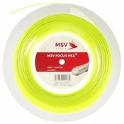 MSV Focus HEX teniška pletenica 200 m rumena neon premera 1,23