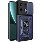 GS Oklepni ovitek za Xiaomi Redmi Note 13 Pro 5G, CamShield Slide, moder