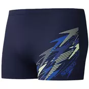 Speedo medley logo aquashort navy/yellow xxl - uk40