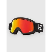 VonZipper Trike Black Satin Kids Goggle wild fire chrome