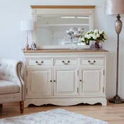 Homestar Komoda SAMIRA 1315x43x87 cm starinsko bela naravna