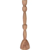 HOMESTYLING Leseni svečnik, premer 9 x 42 cm