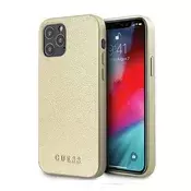 CG MOBILE Guess Maska za iPhone 12/12 Pro Hc PC/TPU Iridescent 6.1 zlatna