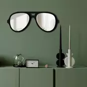 Wallity Ogledalo Ozgl508, 70x28 cm, Srebrne boje