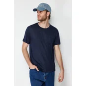 Trendyol Muška majica TMNSS24TS00046, Tamnoplava
