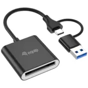 Equip Equip 245461 čitač kartica USB 3.2 Gen 2 Type-C Crni
