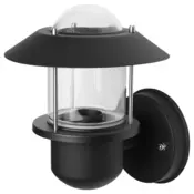 UPPLID Zidna lampa, napolju crna, 20 cm