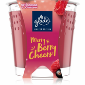 GLADE Merry Berry Cheers dišeča sveča z vonjem Merry Berry Cheers 129 g