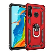 GS Oklepni ovitek za Huawei P30 Lite, Nox Case Ring, rdeč