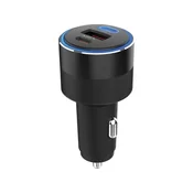 USB auto punjac Sandberg 3in1 USB/USB-C 130W 441-49