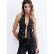 Pull&Bear Majica CAMISETA PACIFIC  črna