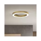 Ondaluce - LED prigušiva plafonska svetiljka GLOBUS LED/40W/230V precnika 60 cm zlatna