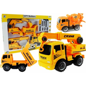Lean Toys Igračka Set Vozila za Gradilište