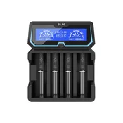 Extrastore XTAR LI-ION 18650 CILINDRIČNI POLNILEC ZA BATERIJE, ZDRUŽLJIV Z ZAŠČITENIMI CELICAMI 20700/21700 X4
