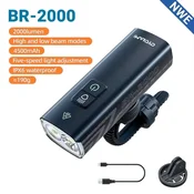 KJB Polnilna sprednja kolesarska luč z USB-C, BR2000