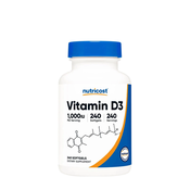 Nutricost – Vitamin D3 1000 IU, 240 mehkih kapsul