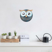 WALLXPERT Zidna dekoracija Owl 3 Silver