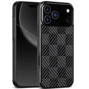 GS Ovitek za iPhone 17 Pro, prevleka iz aramidnih vlaken, odporna na MagSafe, črna