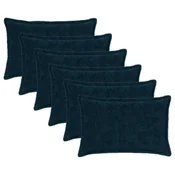 vidaXL Prevleka za blazino 6 kos HOUTEN Temno modra 30 x 50 cm