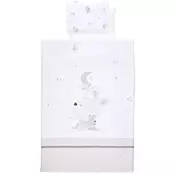 Set posteljine od 4 dijela Lorelli - Little Rabbits, sivi